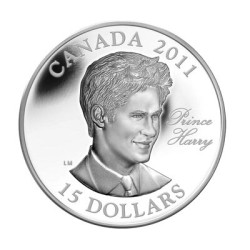 Stříbrná mince 1 Oz Princ Harry 2011