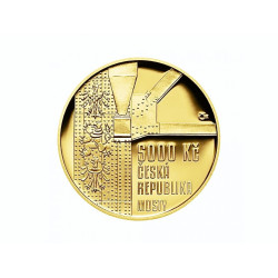 Zlatá mince 15,55 g Žďákovský obloukový most 2015