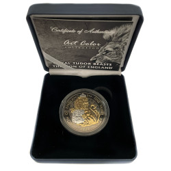 Stříbrná mince 2 Oz Art Color Collection Lion of England 2022