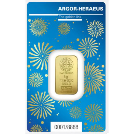Zlatý slitek 5 g Argor Heraeus Lunar Series III Year of the Rabbit 2023