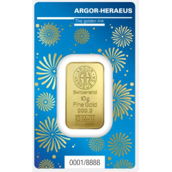 Zlatý slitek 10 g Argor Heraeus Lunar Series III Year of the Rabbit 2023