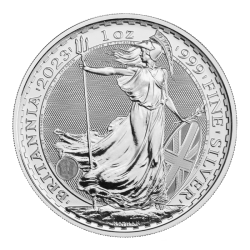 Box 500 x stříbrná mince 1 Oz Britannia