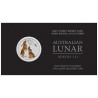 Stříbrná mince 1/4 Oz Lunar Series III Year of the Rabbit 2023 Kolorováno