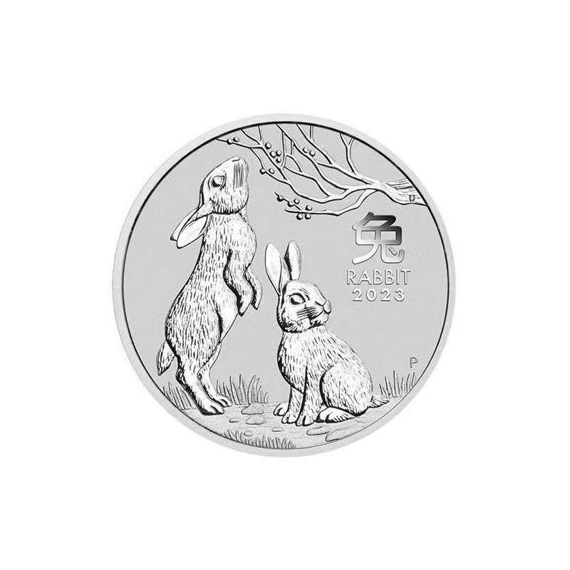 Stříbrná mince 2 Oz Lunar Series III Year of the Rabbit 2023