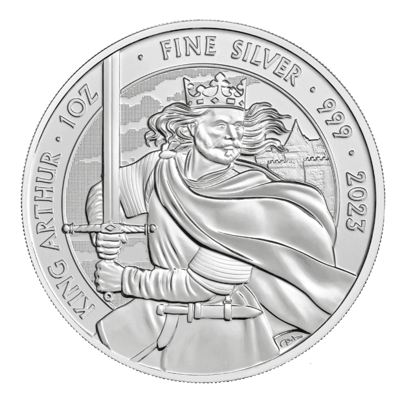 Stříbrná mince 1 Oz Mýty a legendy - King Arthur 2023 (král Artuš)