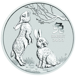 Stříbrná mince 1 Oz Lunar Series III Year of the Rabbit 2023