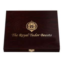 Krabička na 10 britských 1/4 Oz zlatých mincí The Royal Tudor Beasts