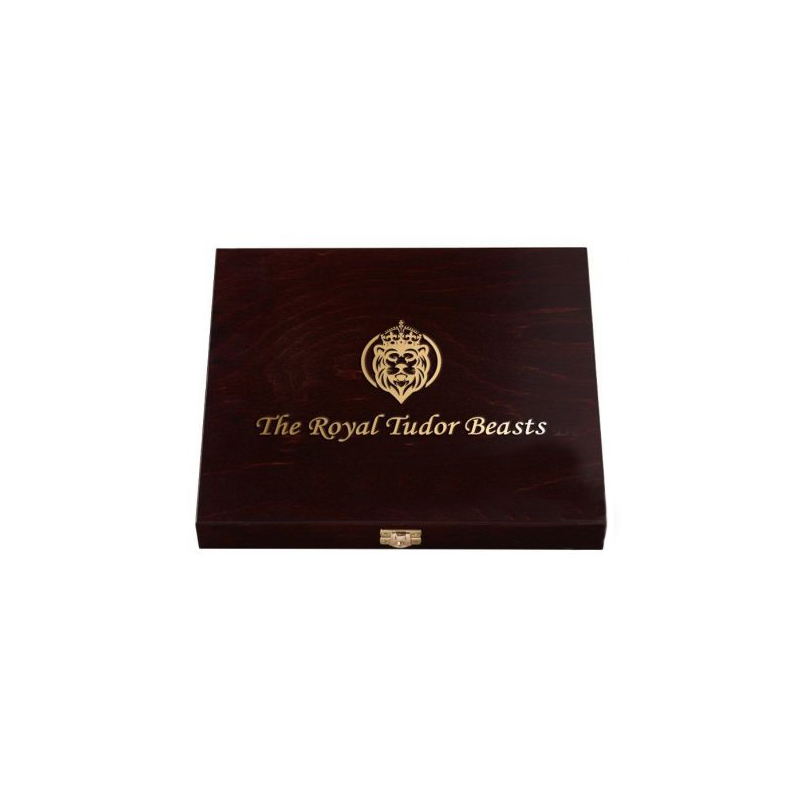 Krabička na 10 britských 1/4 Oz zlatých mincí The Royal Tudor Beasts