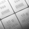 Stříbrná mince ve tvaru slitku 10 x 10 g Valcambi Combicoin