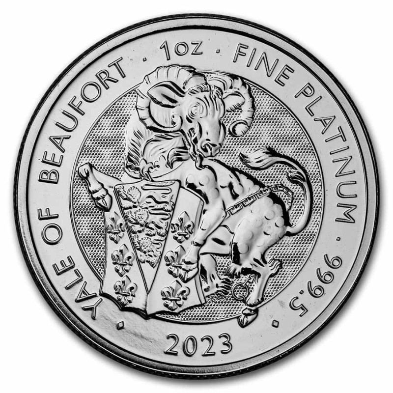 Platinová mince 1 Oz The Royal Tudor Beasts Yale of Beaufort 2023