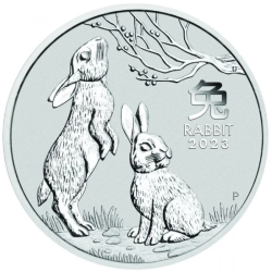 Stříbrná mince 1/2 Oz Lunar Series III Year of the Rabbit 2023