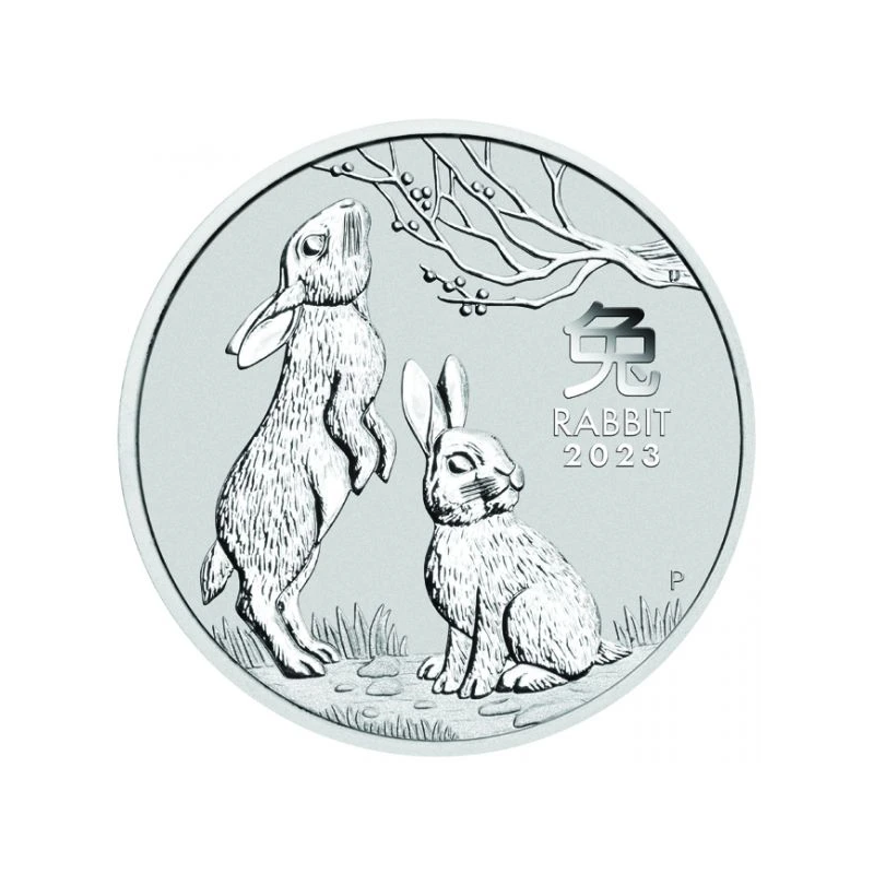 Stříbrná mince 1/2 Oz Lunar Series III Year of the Rabbit 2023