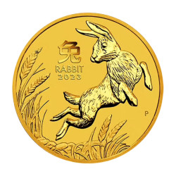 Zlatá mince 1/2 Oz Lunar Series III Year of the Rabbit 2023