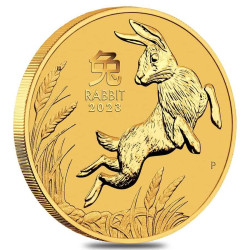 Zlatá mince 1/4 Oz Lunar Series III Year of the Rabbit 2023 Proof