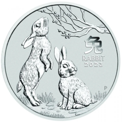 Stříbrná mince 1/2 Oz Lunar Series III Year of the Rabbit 2023 Proof