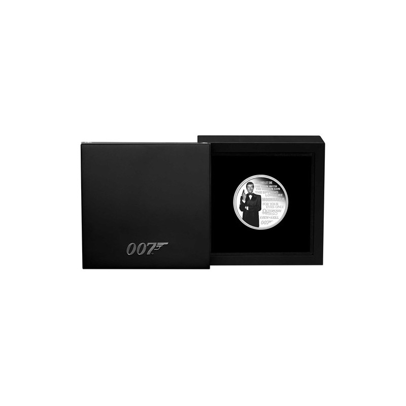 Stříbrná mince 1 Oz James Bond 007 Série dědictví 2022 Proof Kolorovaná