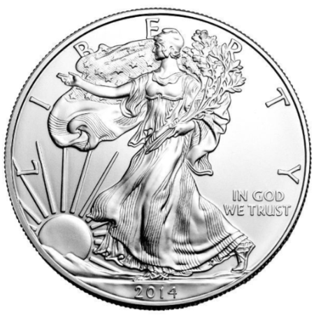 Stříbrná mince 1 Oz American Eagle 2014