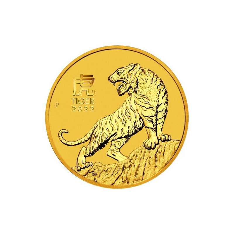 Zlatá mince 1/10 Oz Lunar Series III Year of the Tiger 2022