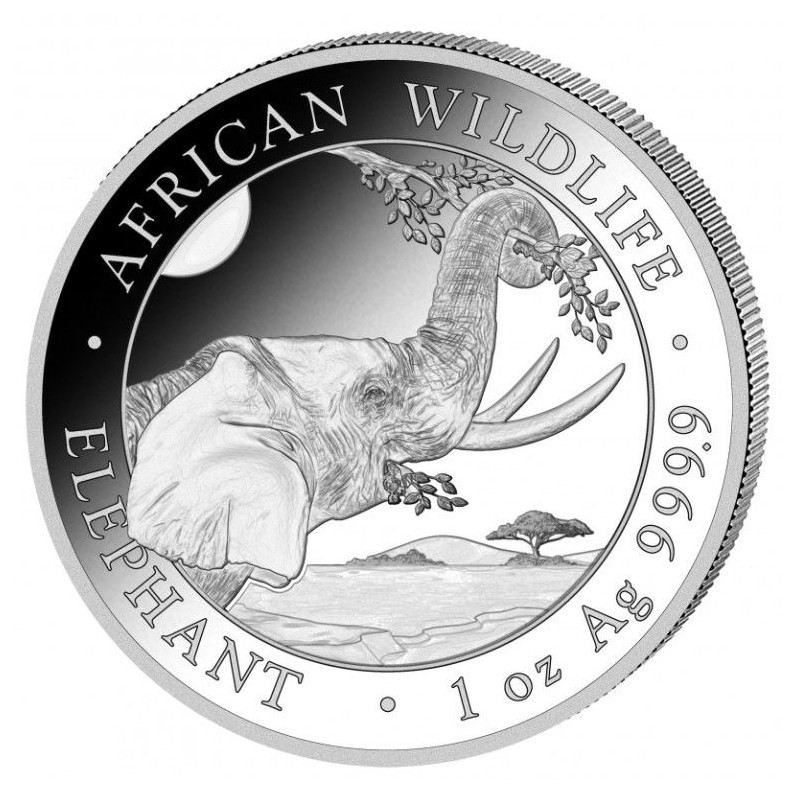 Stříbrná mince 1 Oz African Wildlife Elephant 2023