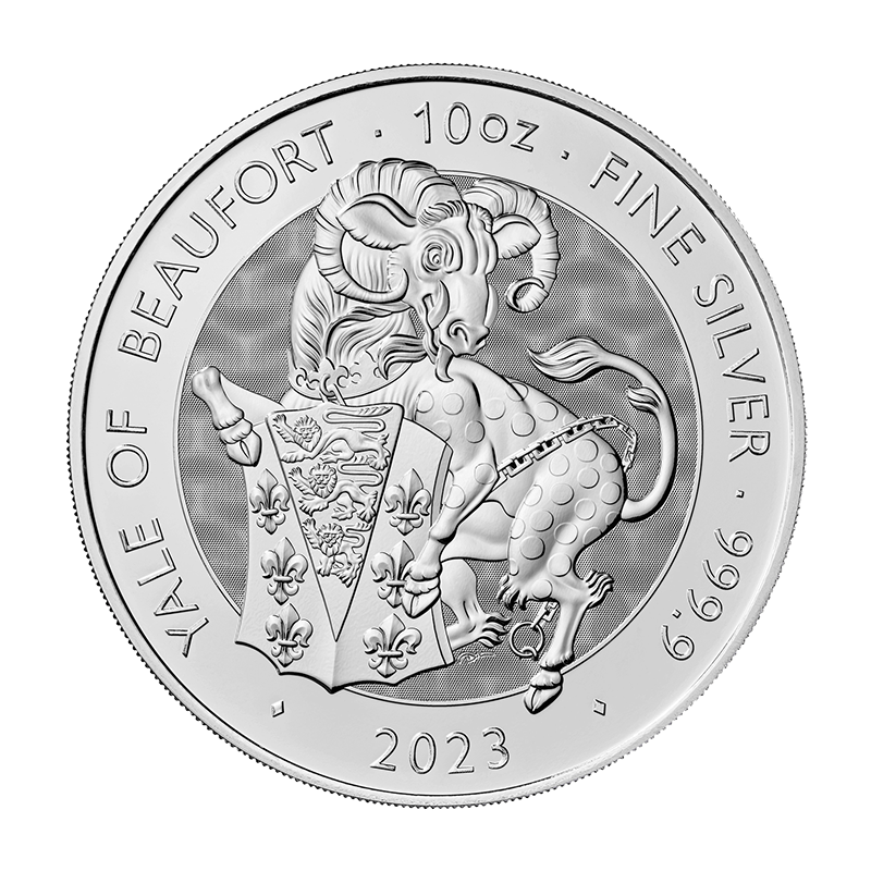 Stříbrná mince 10 Oz The Tudor Beasts Yale of Beaufort 2023