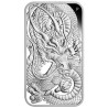 Stříbrná mince ve tvaru slitku 1 Oz Dragon Rectangle 2021