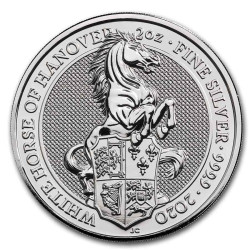 Stříbrná mince 2 Oz The Queen’s Beasts White Horse of Hanover 2020