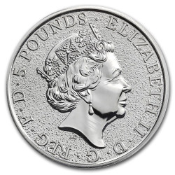 Stříbrná mince 2 Oz The Queen’s Beasts Lion of England 2016