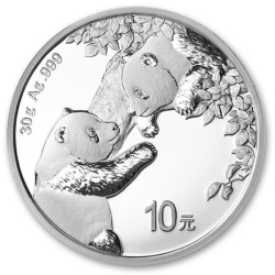 Stříbrná mince 30 g China...