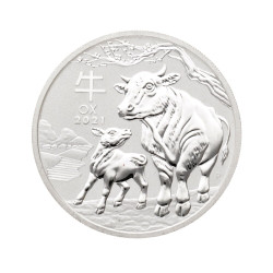 Stříbrná mince 1 Oz Lunar Series III Year of the Ox 2021