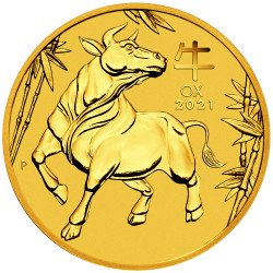 Zlatá mince 1 Oz Lunar Series III Year of the Ox 2021
