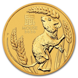 Zlatá mince 1 Oz Lunar Series III Year of the Mouse 2020