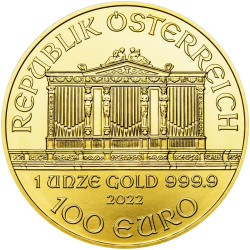 Zlatá mince 1 Oz Wiener Philharmoniker 2022