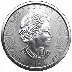 Stříbrná mince 1 Oz Maple Leaf 2021