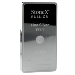 Stříbrná mince ve tvaru slitku 1 Kg Stonex