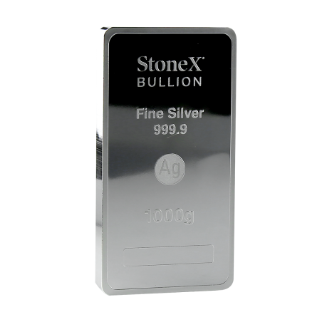 Stříbrná mince ve tvaru slitku 1 Kg StoneX