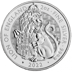 Stříbrná mince 2 Oz The Tudor Beasts Lion of England 2022