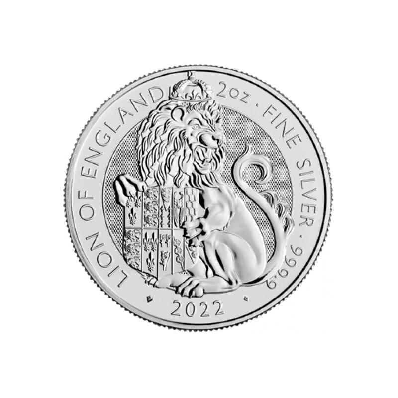 Stříbrná mince 2 Oz The Tudor Beasts Lion of England 2022