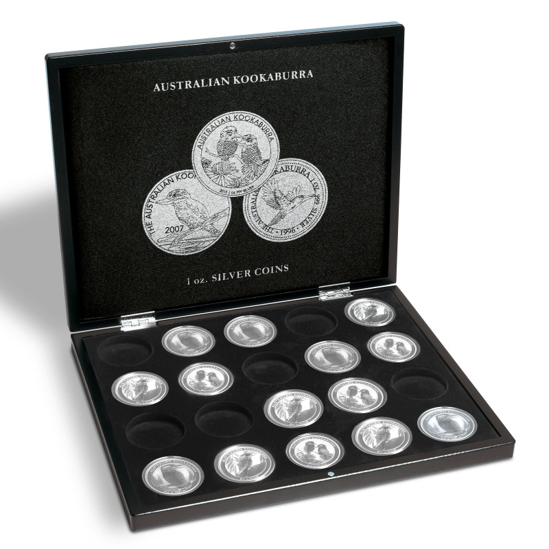 Krabička na 20 australských stříbrných mincí Kookaburra
