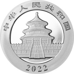 Stříbrná mince 30 g China Panda 2022