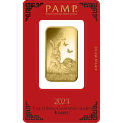 Zlatý slitek 1 Oz PAMP Lunar series III Year of the Rabbit 2023 (rok králíka 2023)