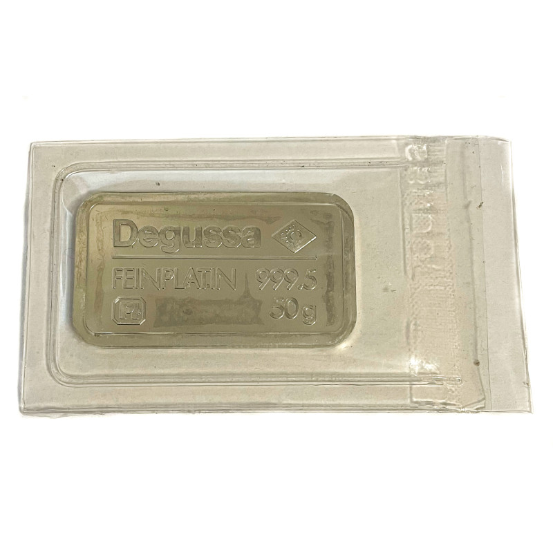 Platinový slitek 50g Degussa