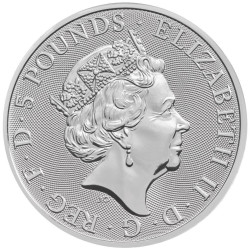 Stříbrná mince 2 Oz The Queens Beasts Unicorn of Scotland 2018