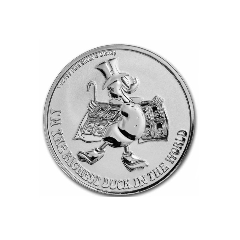 Stříbrná mince 1 Oz Strýček Skrblík 2022