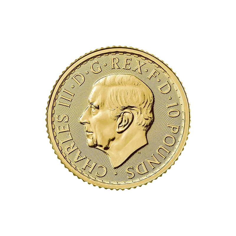 Zlatá mince 1/10 Oz Britannia 2023 Charles