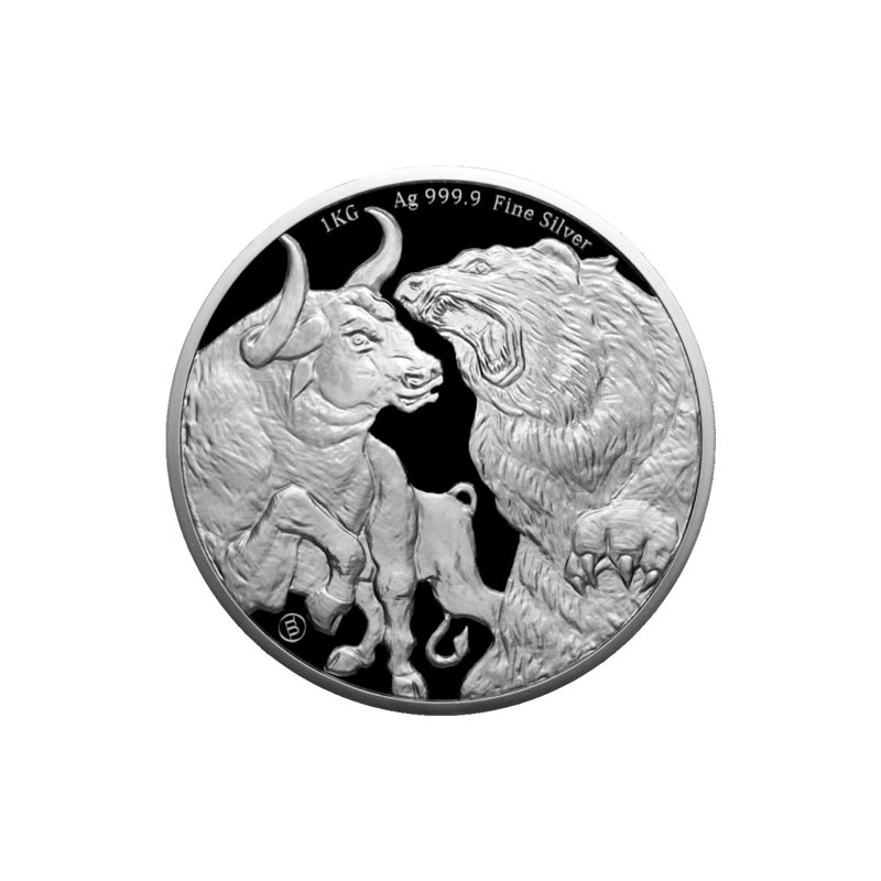 Stříbrná mince 1 Kg Býk a Medvěd 2023