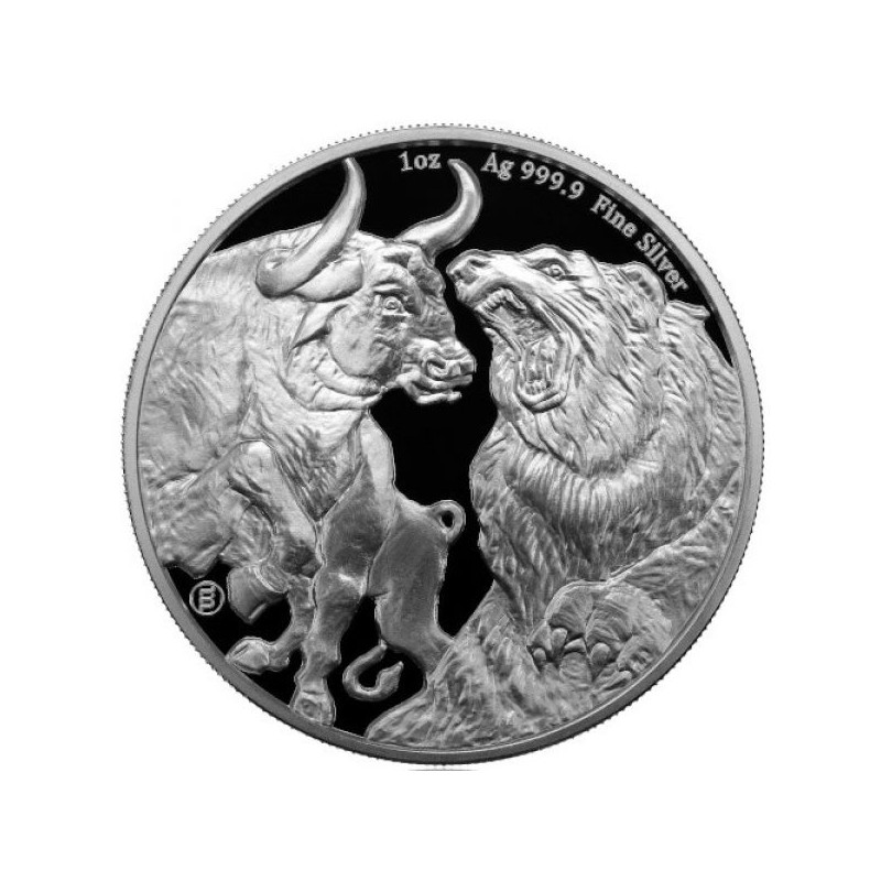 Stříbrná mince 1 Oz Býk a Medvěd 2023