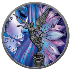 Stříbrná mince 1 Oz Libertad Lotus Girl 2022 Kolorováno