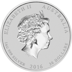 Stříbrná mince 1 Kg Lunar Series II Year of the Monkey 2016