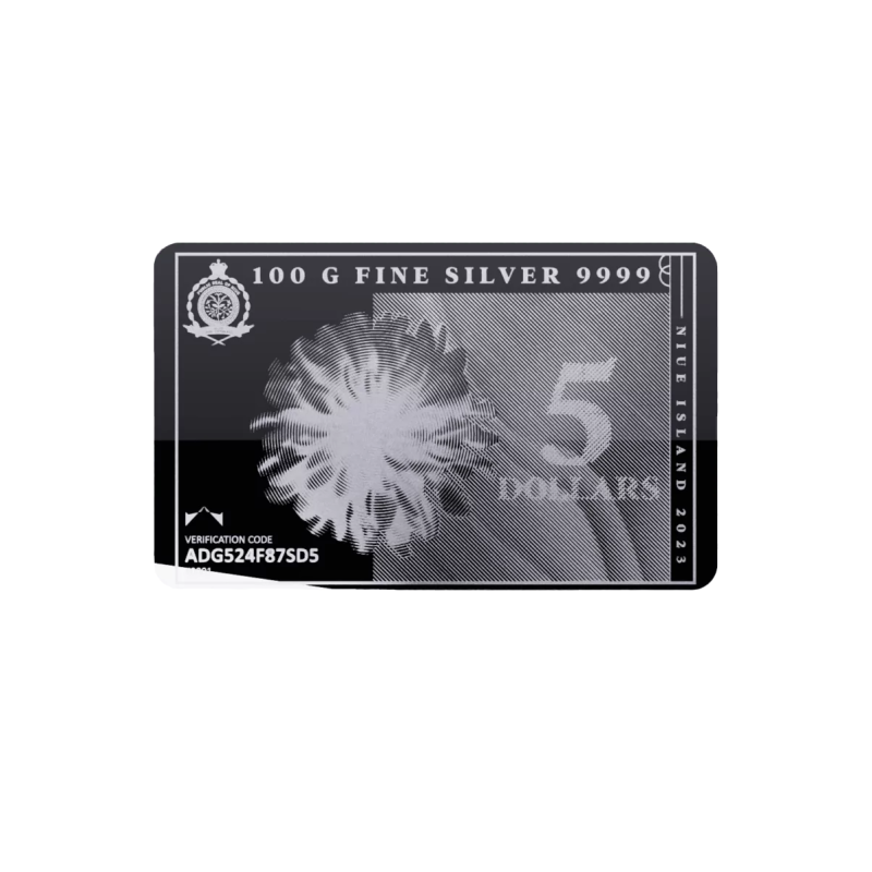 Stříbrná mince ve tvaru slitku 100 g 2023