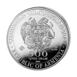 Box 500 x stříbrná mince 1 Oz Archa Noemova